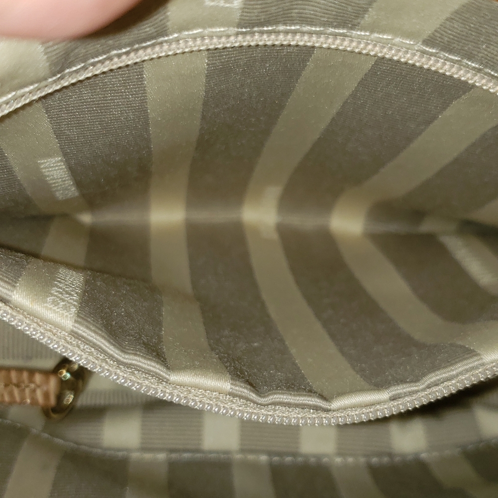 BRAHMIN**AUTHENTIC*** CYNTHIA STYLE PURSE, CROCODILE, CREAM/TAN, - Picture 5 of 12
